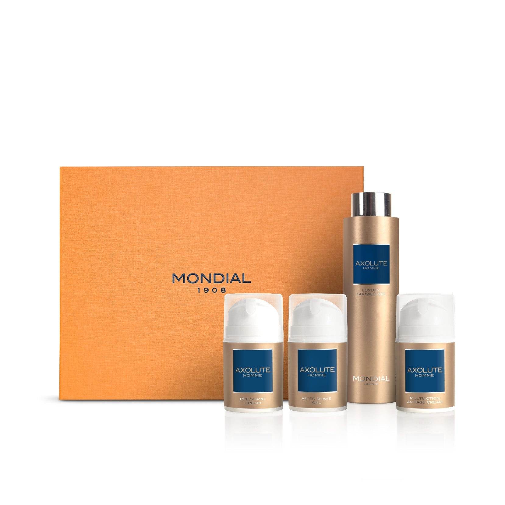 Gift Set Royal: – Cream EU & Gel 1908 Shaving Axolute Anti-Aging with Shower Shave Mondial Care
