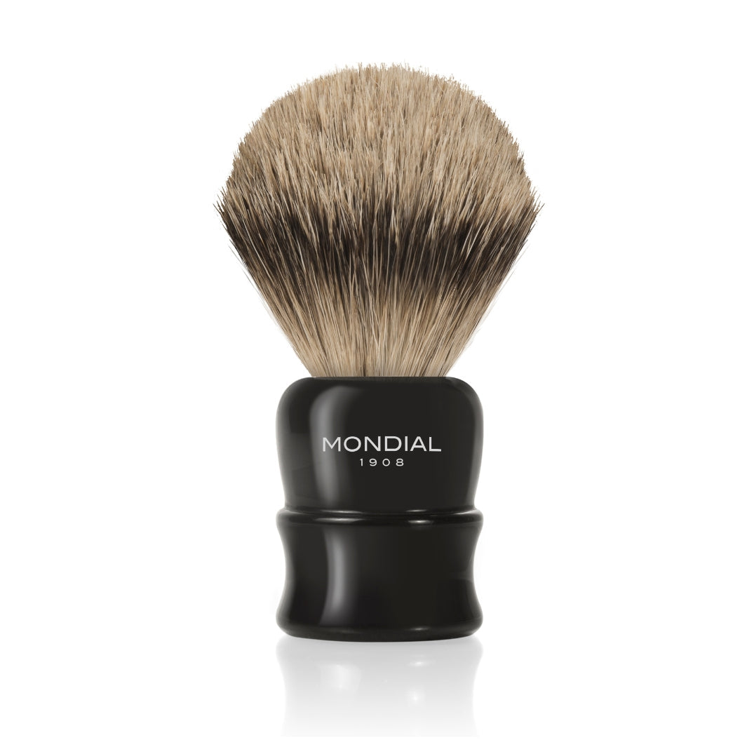 Crosby Black Resin Brush with Super Badger: XXL.