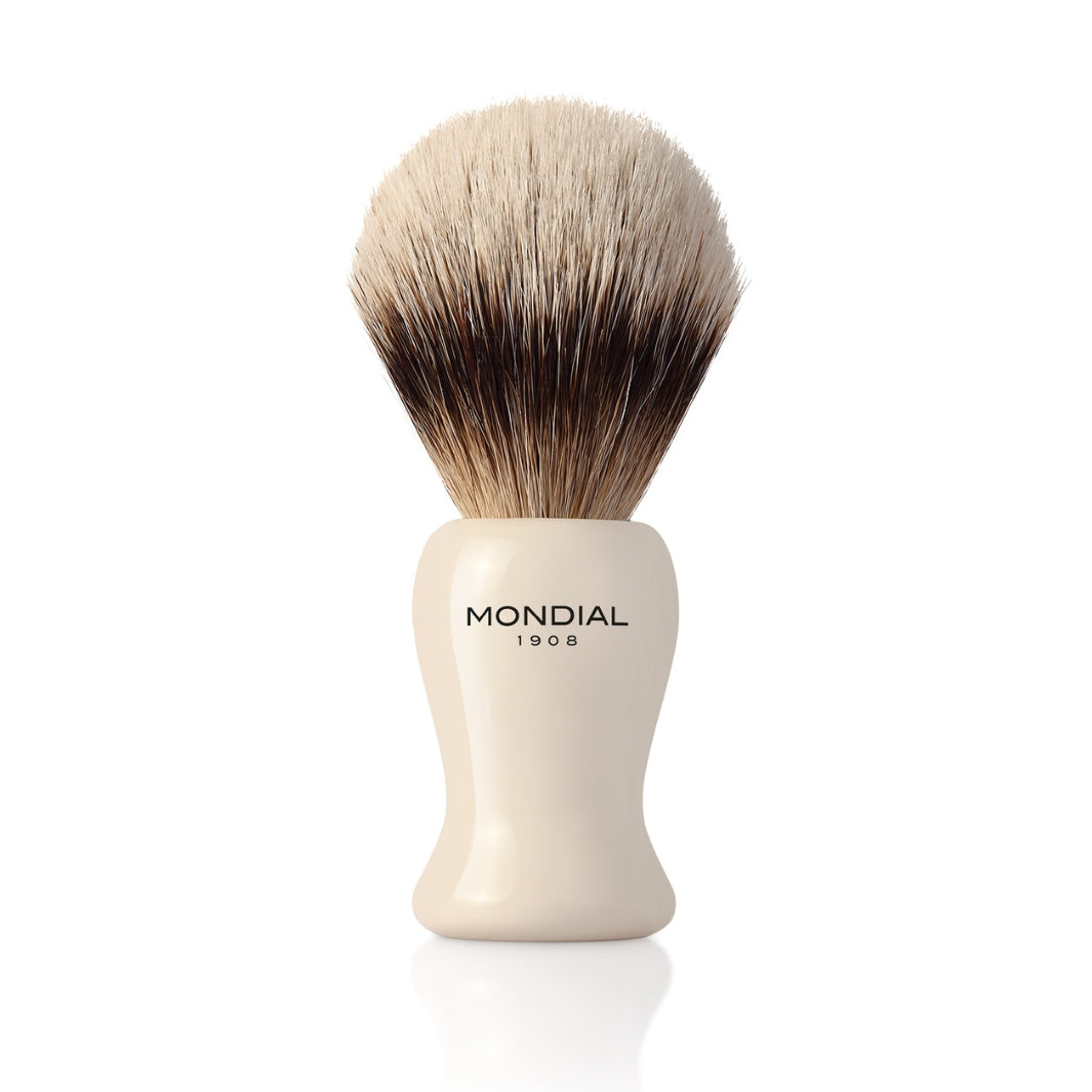 Balyis Ivory Resin Brush with High Mountain Badger.