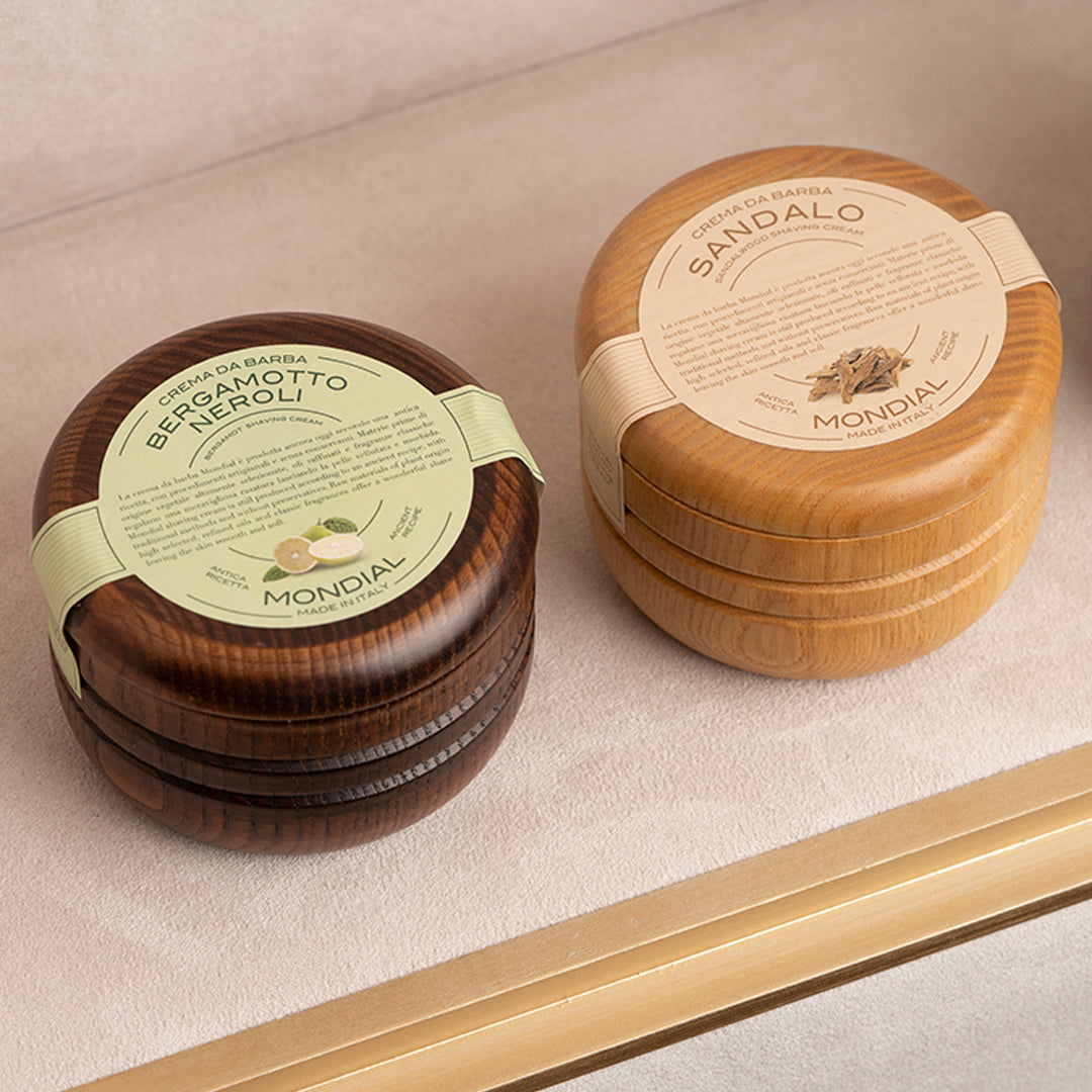 Classic Fragrance Shaving Creams in Shaving Mondial EU – Wooden Bowl 1908