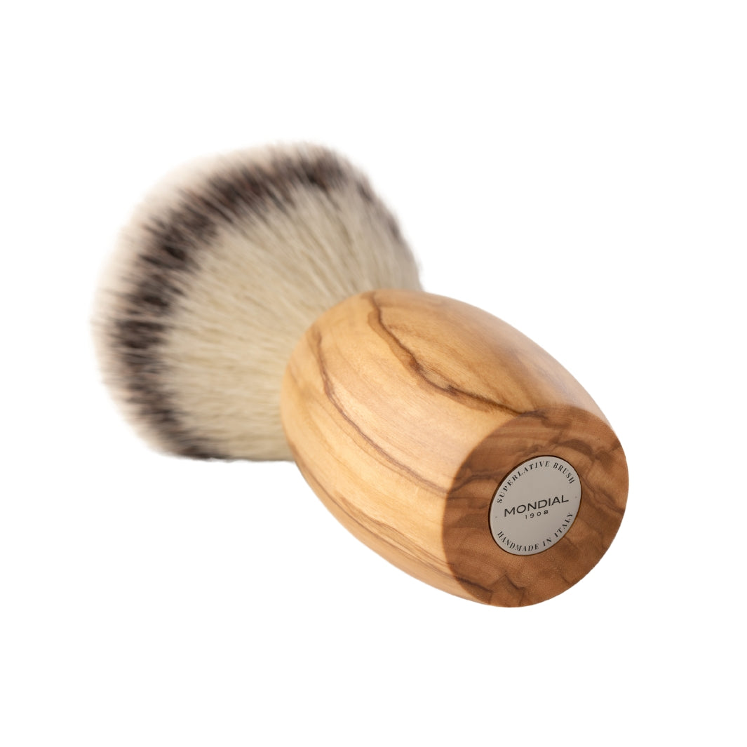 Thor Olive Wood Shaving Brush with EcoSilvertip Synthetic