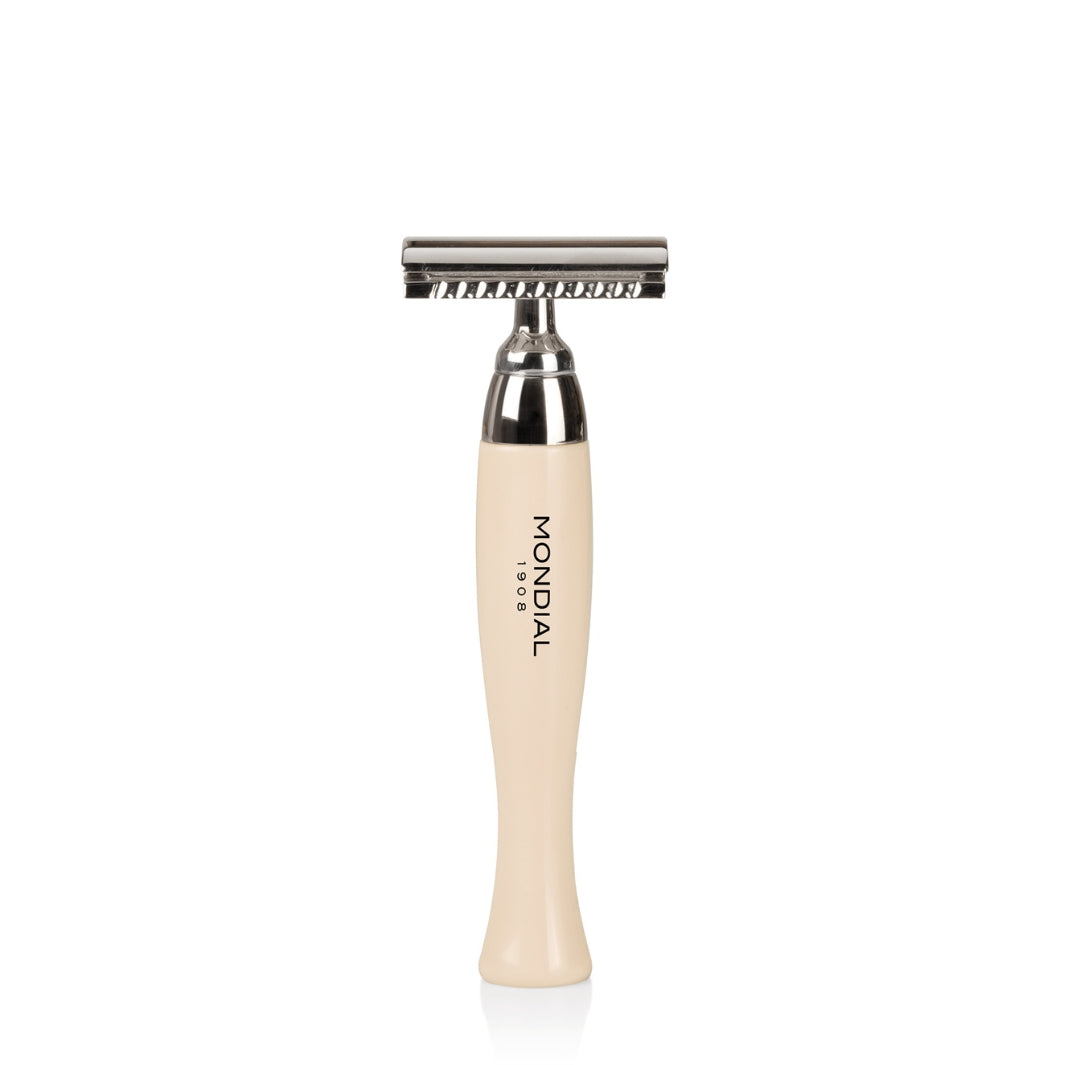 Heritage Safety Razor with Handle in Ivory Resin