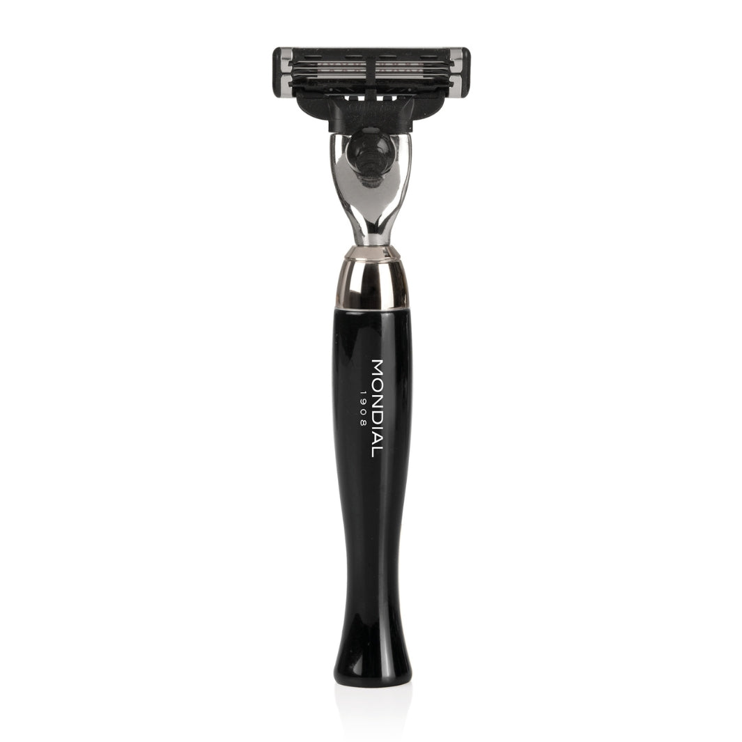 Heritage Cartridge Razor Handle in Black Resin