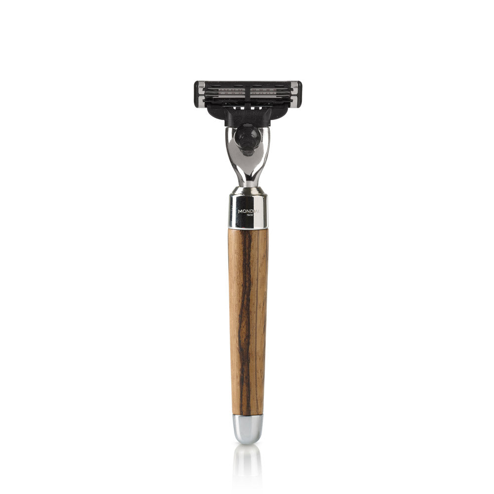 Sphaera Cartridge Razor Handle in Zebrano Wood