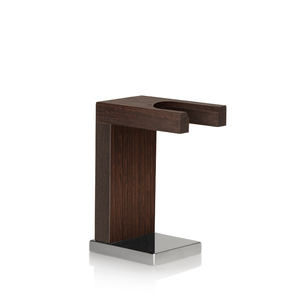 'Prestige' Wengé Silvertip Shaving Brush with Wood Stand