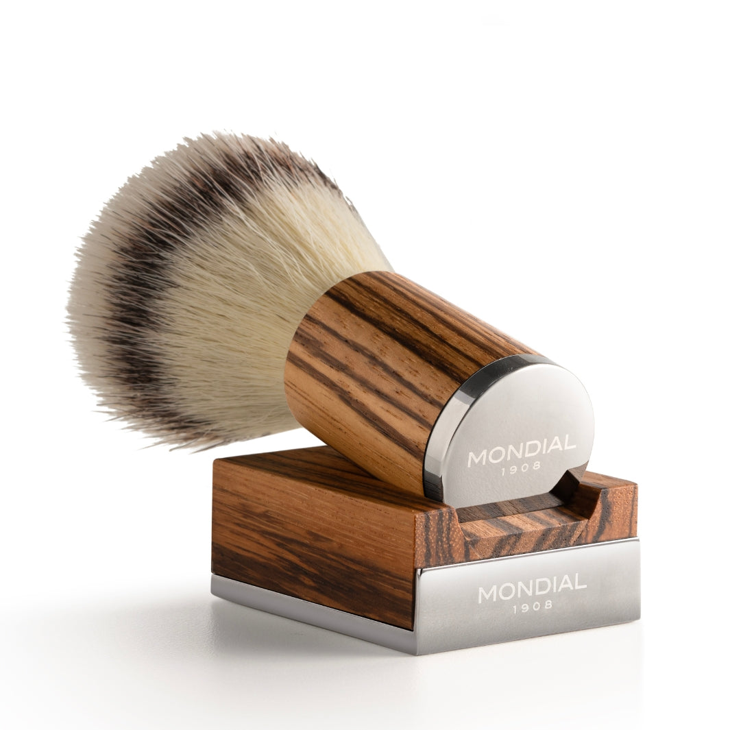 Mythos Zebrano Wood Brush with EcoSilvertip Synthetic