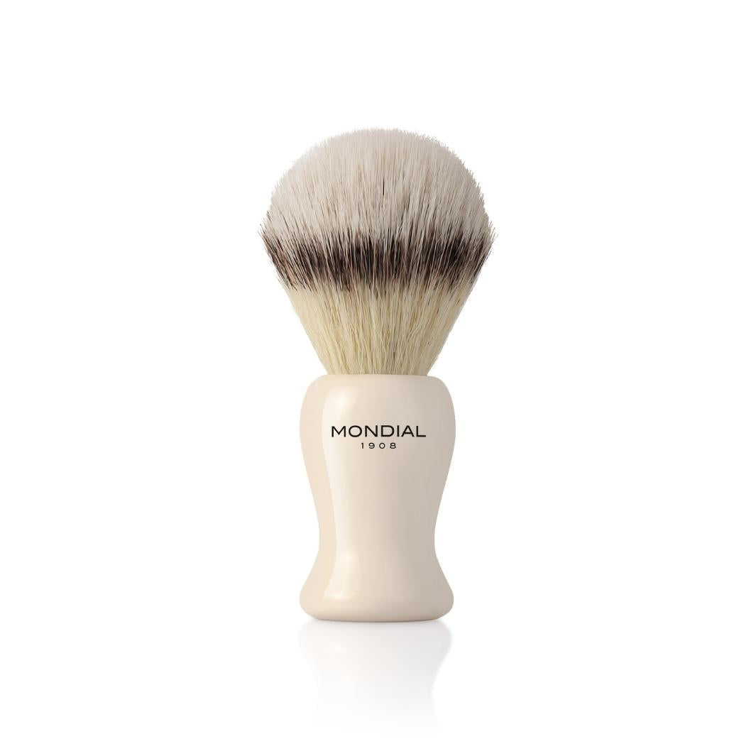3-Piece Wet Shaving Set: 'Baylis' Ivory Resin with Green Tobacco.