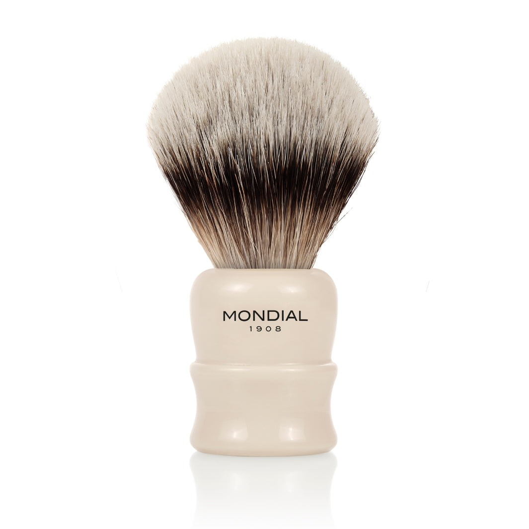 Lancaster Ivory Resin Brush with High Mountain Badger: XXL.