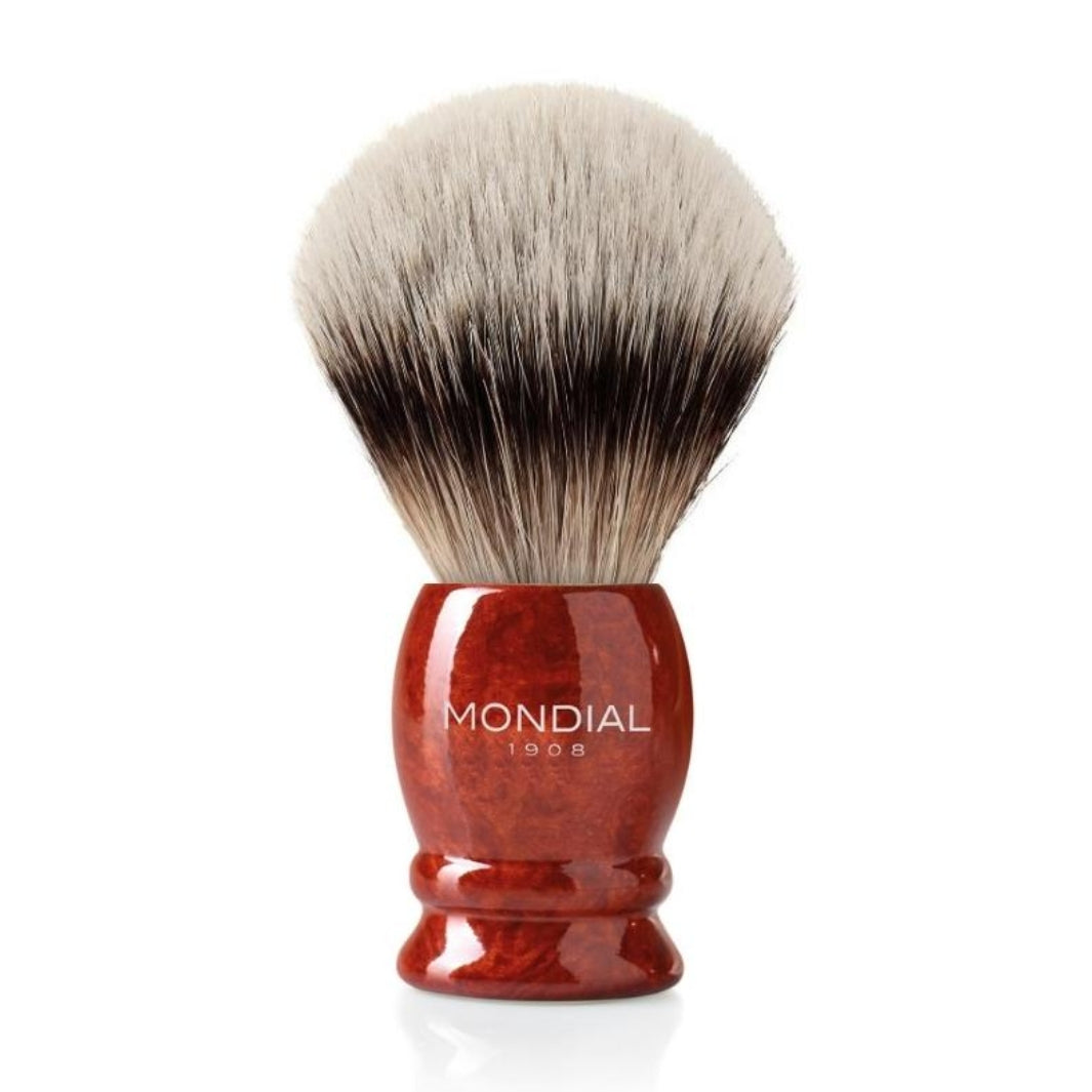 Luxury Radica (Briar) Wood Brush with High Mountain Badger: Medium.