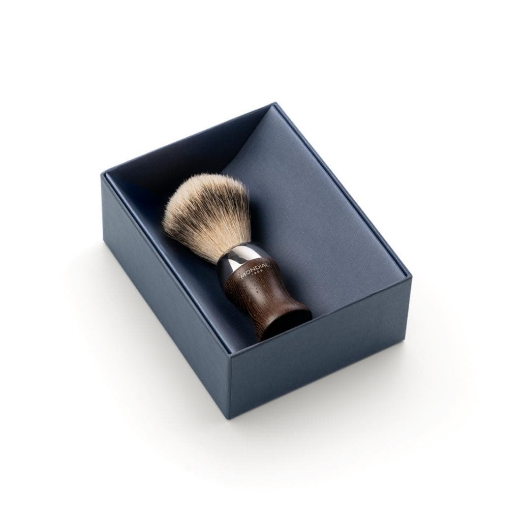 Heritage Wengé Wood Brush with Super Badger.
