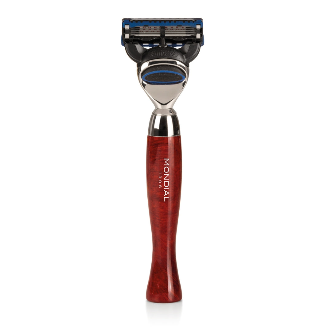 Heritage Cartridge Razor Handle in Radica (Briar) Wood