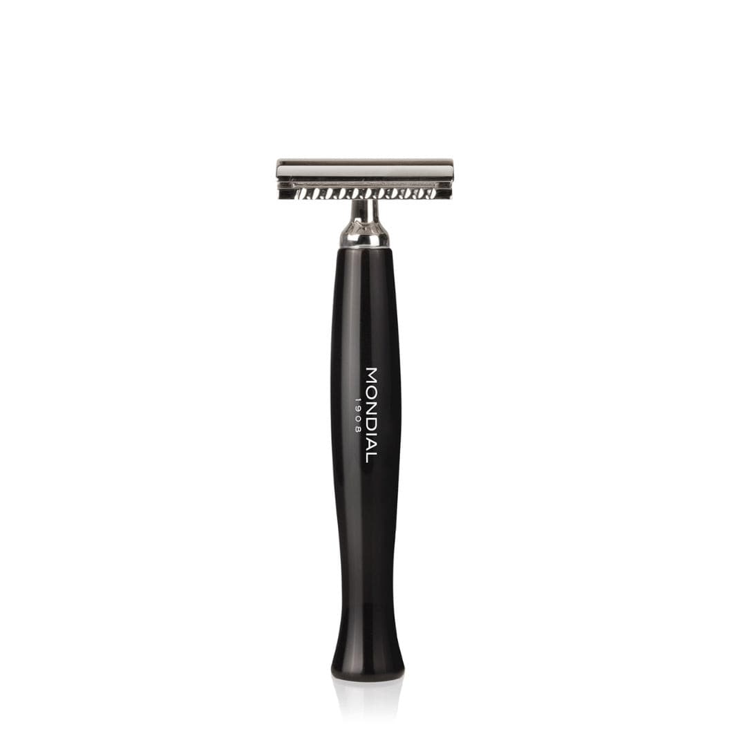 Gibson 18 String Razor 'Gibson' Safety Razor with Handle in Black Resin | Mondial 1908