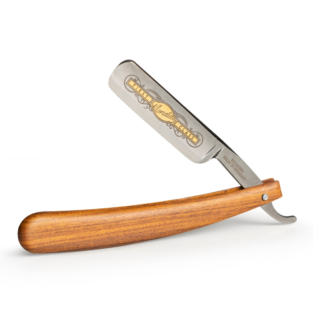 トランプ Straight Premium GILDED EDGE MODEL set Heritage Straight Edge Razor with Rosewood Handle | Mondial 1908
