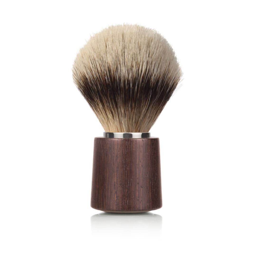 Sphaera Wengé Wood Shaving Set with Silvertip Brush & Safety Razor.