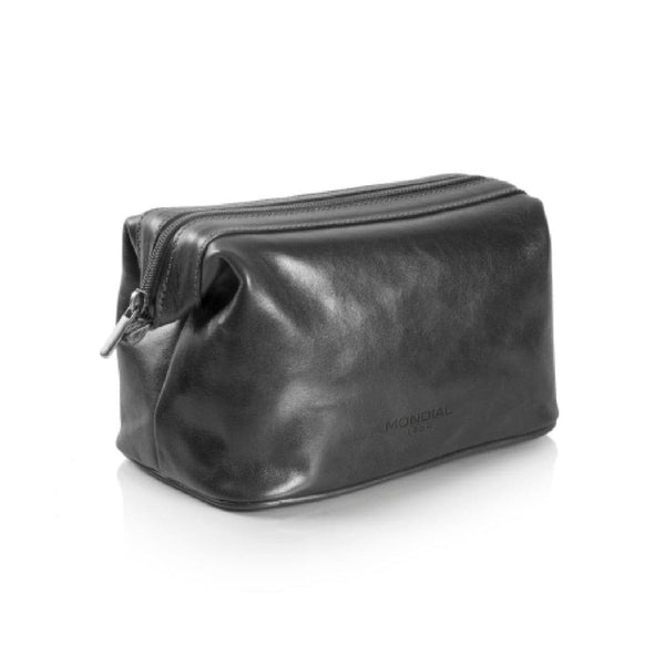 Single Zipper Toiletry Kit Bag in Tuscan Leather | Mondial 1908