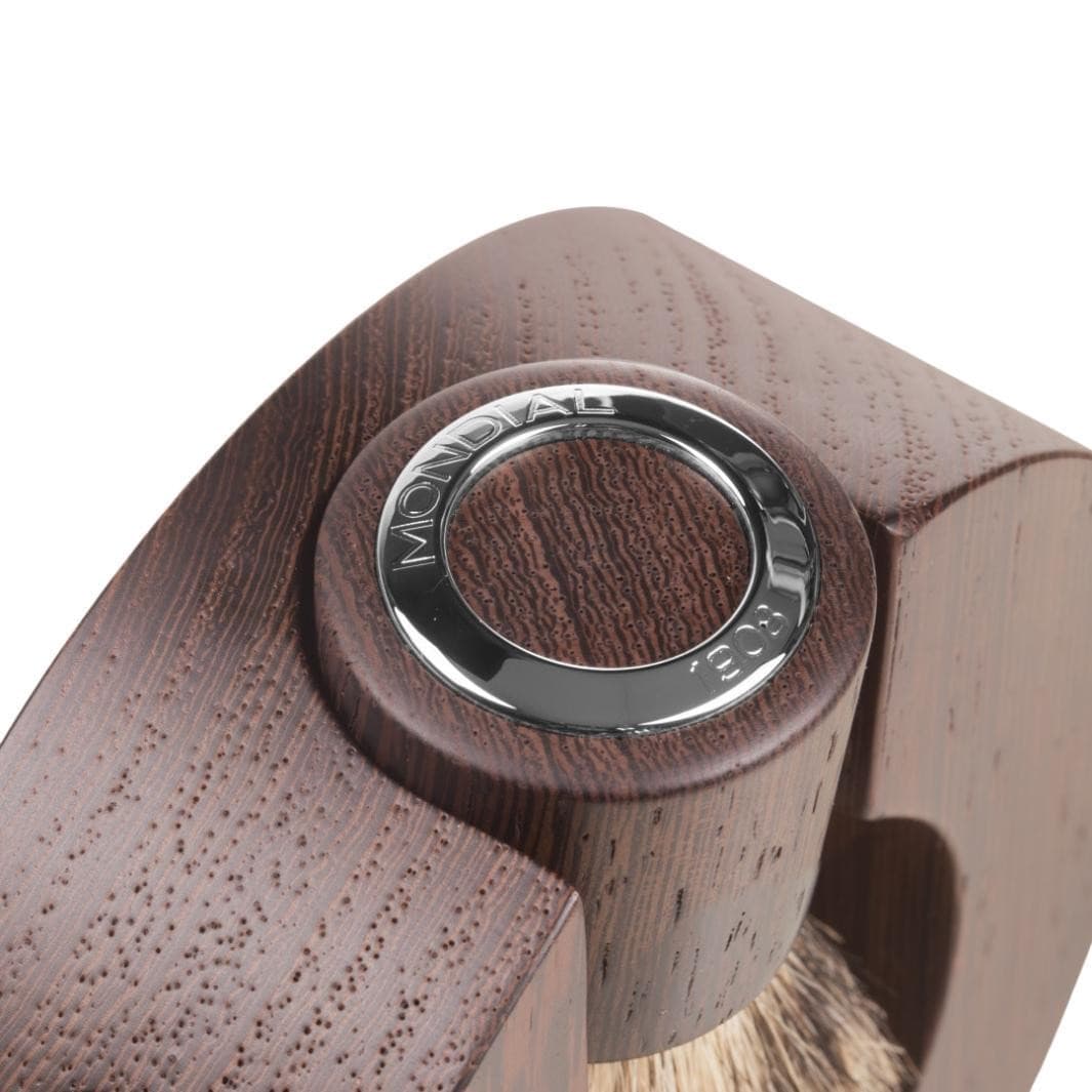 'Sphaera' Wengé Wood Shaving Set with Silvertip Brush & Cartridge Razor.